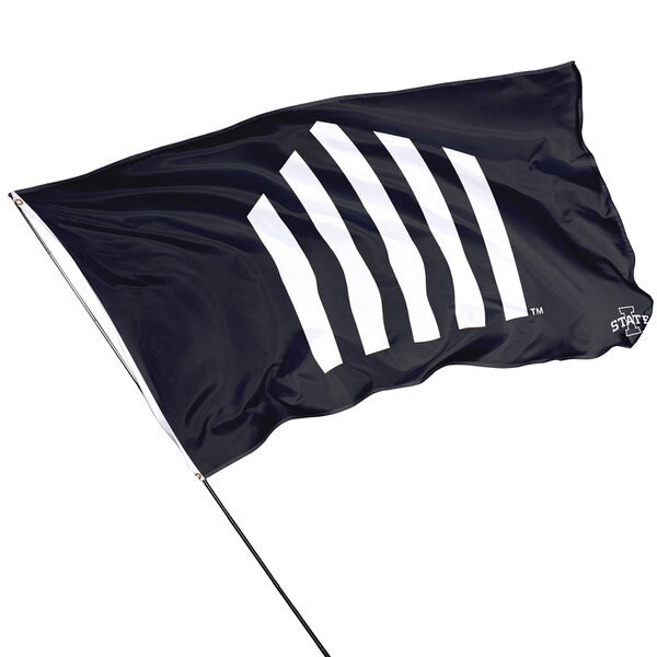 Vintage 5 Bar Black Flag (3'x5')